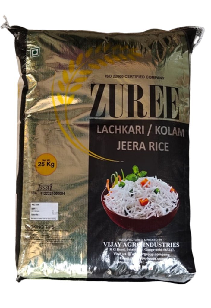 Zuree Lachkari / Kolam Jeera Rice (25 kg)